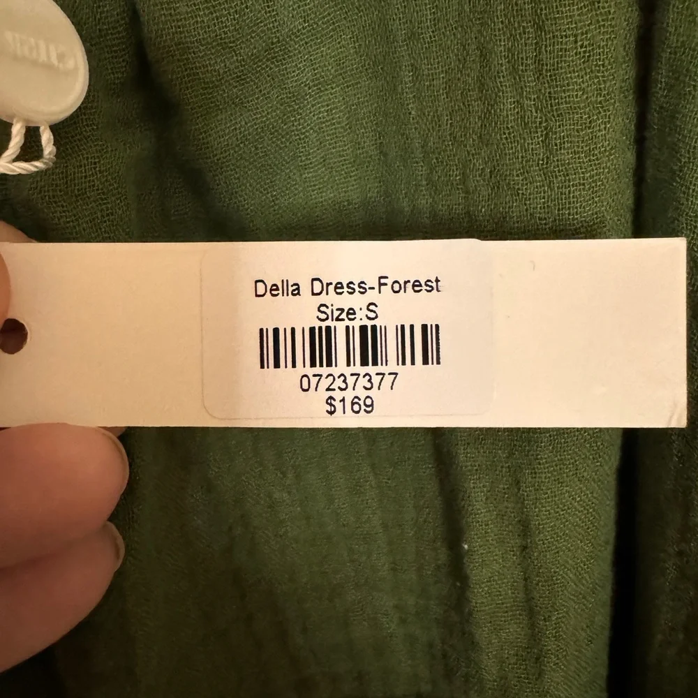 NWT Citrine Swim‎ Forest Green Della Dress Size Small Adjustable Straps
